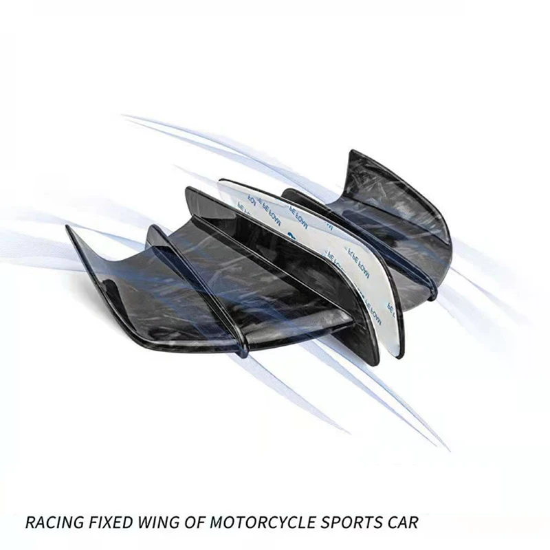 Universal Motorcycle Winglet Aerodynamic Spoiler Wing With Adhesive Motorcycle Decoration