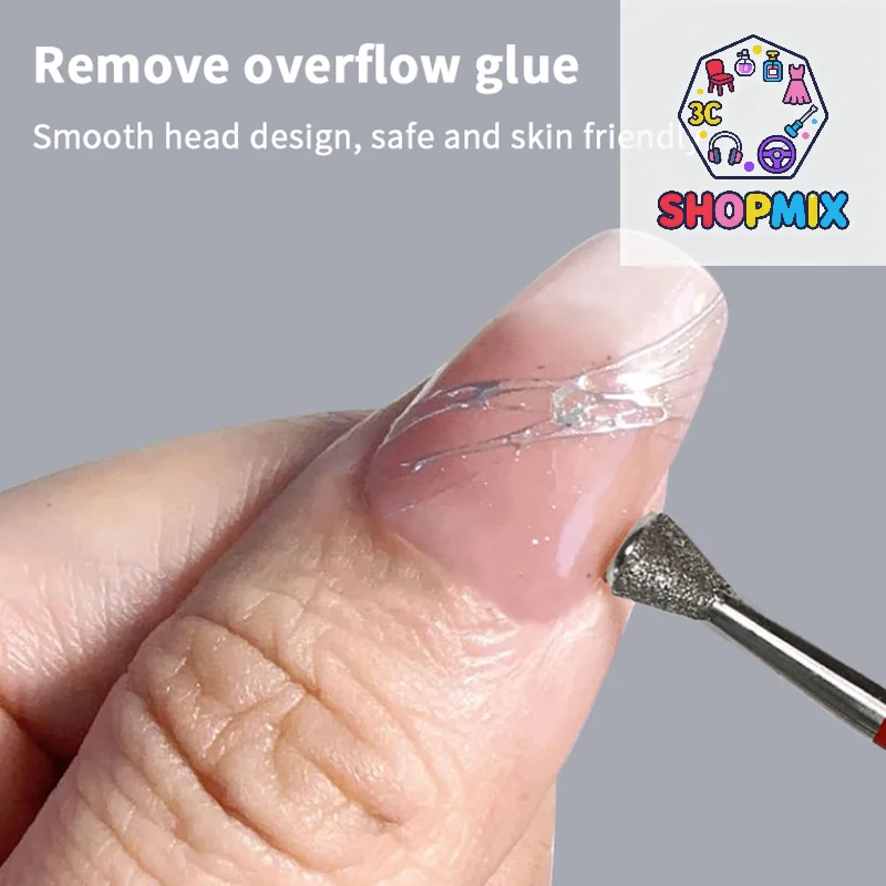 Fresa Punte da trapano per unghie calve per accessori per manicure Punta da trapano per unghie Strumenti per rimuovere le cuticole