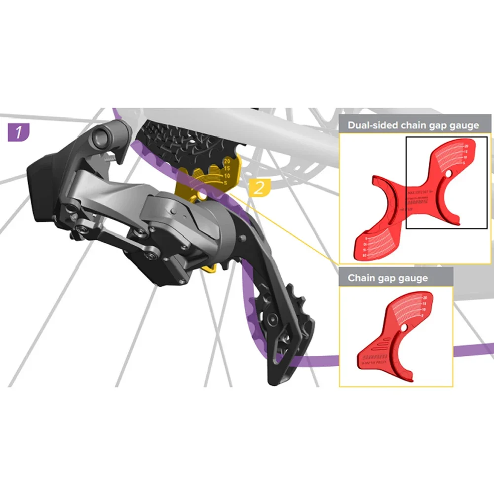 Bicycle Chain Gaps Adjustment Gauge Tool Hot Sale Rear Derailleur Chain Gauge Tool Part Accessories For-SRAM XPLR AXS FORCE