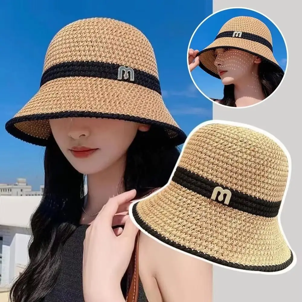 

Breathable Elegant Bow Fisherman Hat Foldable Wide Brim Woman Sun Hat UV Protection Sunshade Sunscreen Bucket Cap Girls