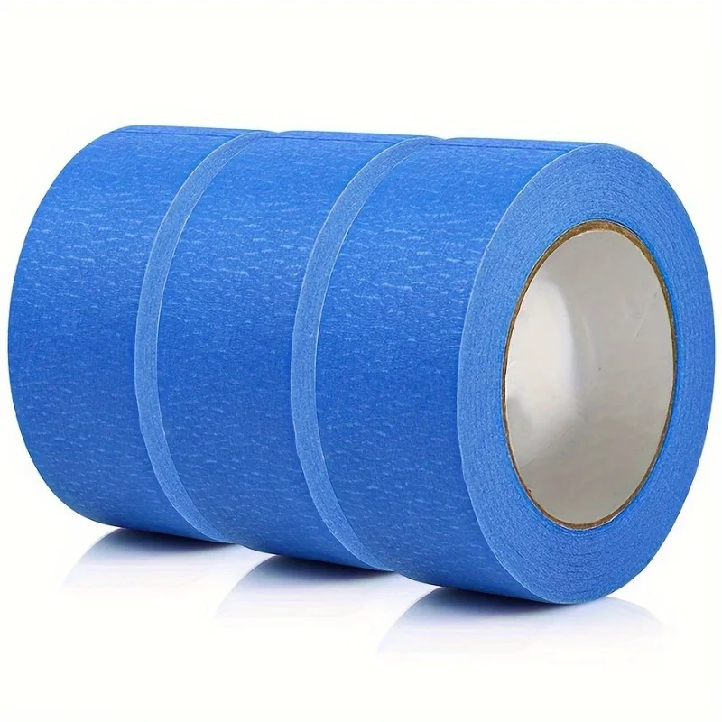 2 Rolls Blue Masking Tape, Art Painting Tape, Car Beauty, High-viscosity Paper, Masking, Decoration and Masking, Multi-Surface