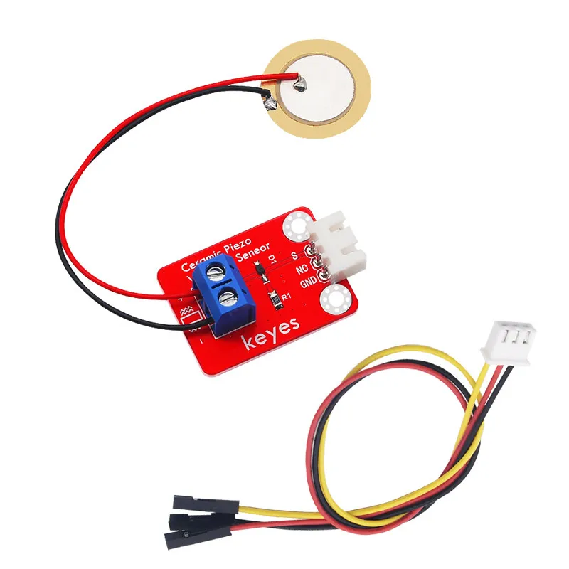 

Simulated piezoelectric ceramic vibration sensor module, piezoelectric vibration electronic building blocks, Arduino