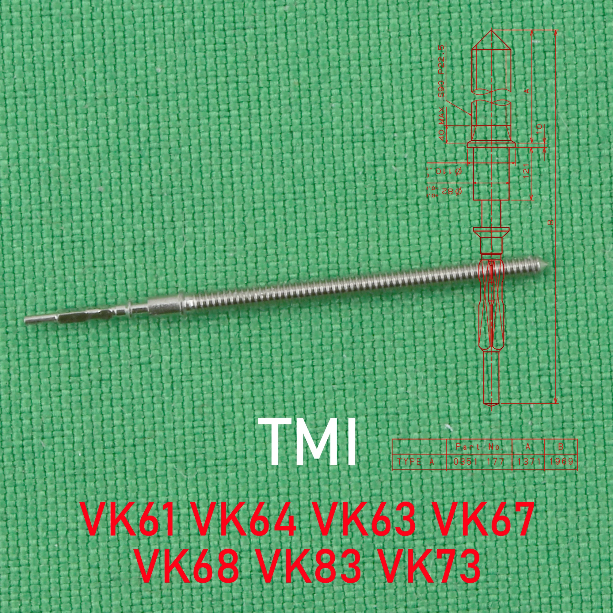 VK Series stem VK63 stem VK64 stem VK61 stem VK67 stem VK68 stem VK83 stem VK73 stem VK63A stem VK64A stem Setting stem Kit Fit