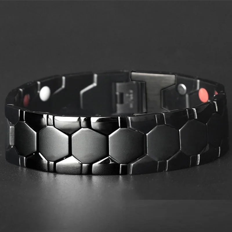 Mens Jewellery Anti-Fatigue Healing Hematite Beads Stretch Magnetic Bracelet Therapy Bead Wrist Bracelet Jewelry Gift