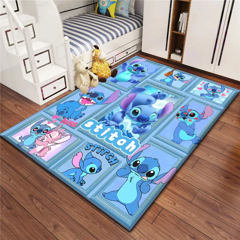 MINISO Disney Cartoon HD Printed Carpet Rug Living Room Bedroom Decoration Picnic Camp Kitchen Carpet Crawling Carpet.Door Mat