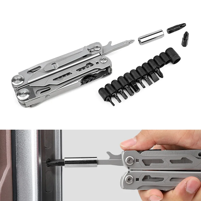 DL30 utensili manuali Set di pinze multiutensile Tactical Multitool Edc coltello pieghevole multifunzionale da campeggio e da caccia, regali per uomo