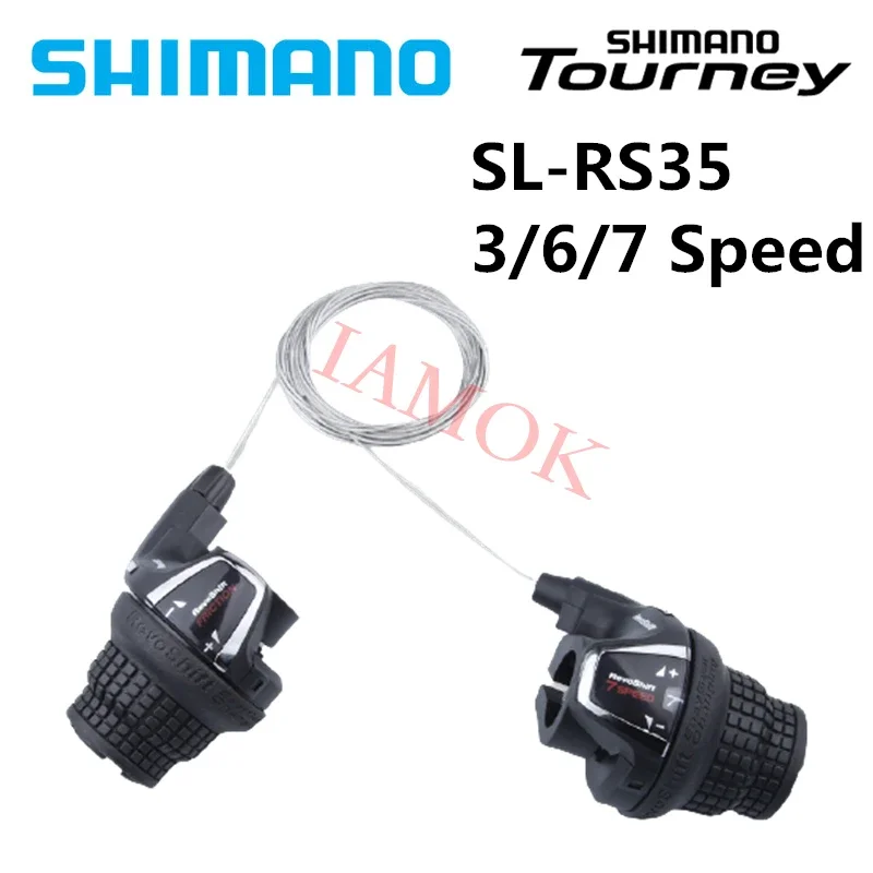 SHIMANO TOURNEY SL-RS35 Mountain Bike Clamp Band 3/7/6-speed REVOSHIFT Shift Lever Iamok Shifter Bicycle Parts