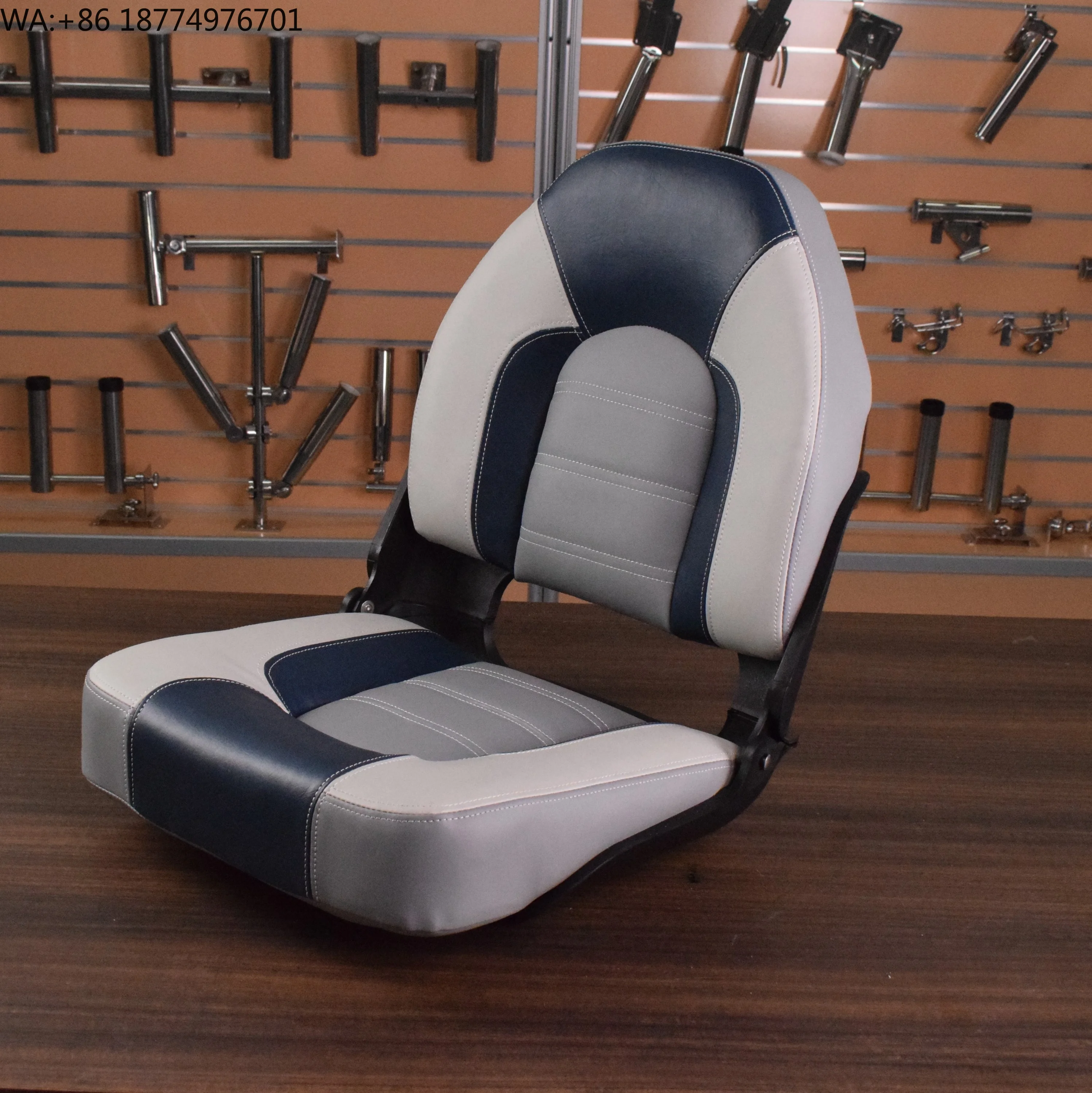 

Складное сиденье для рыбацкой лодки с низкой спинкой и центральной консолью для морских нужд