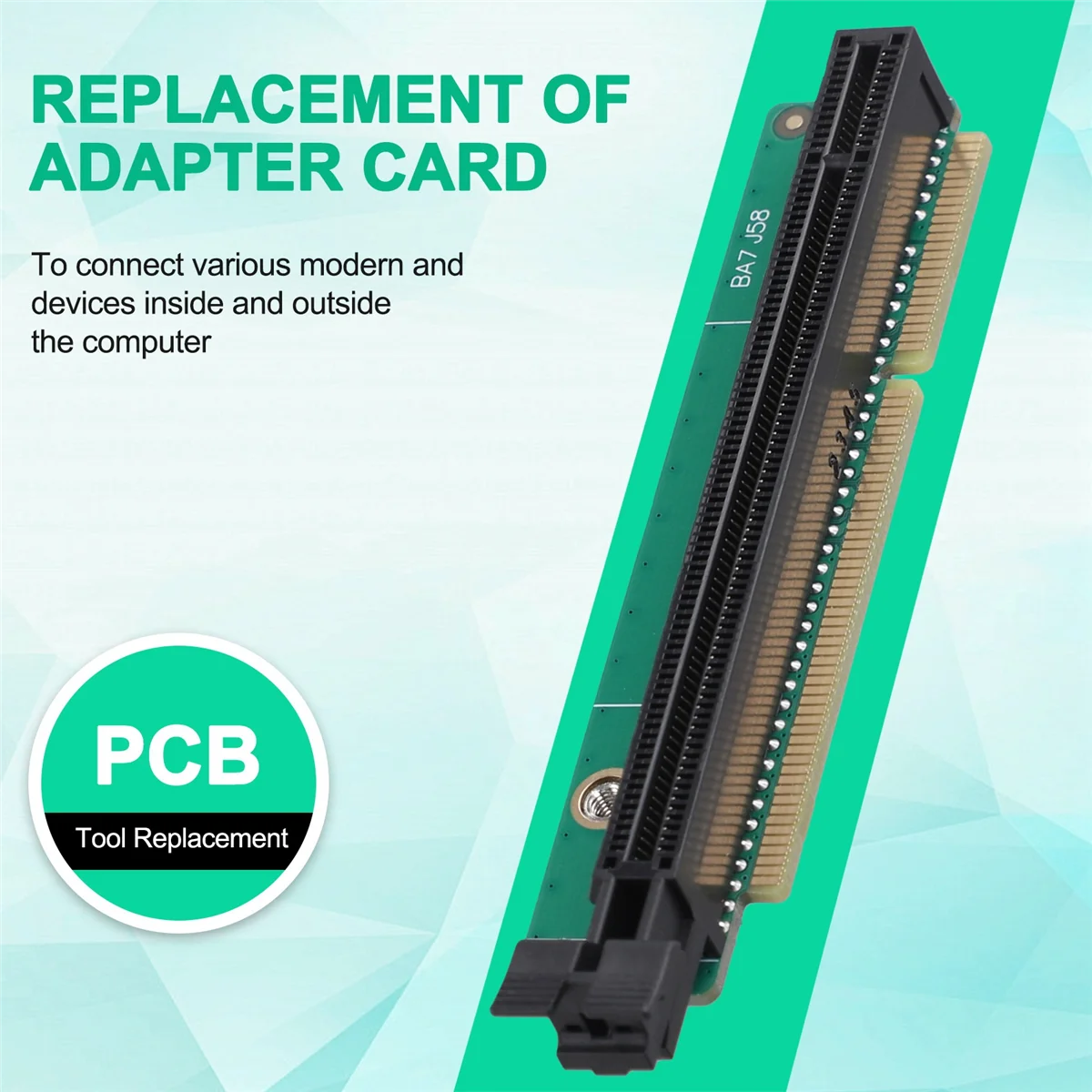 PCI-E 16X Graphic Card Adapter Card Tiny 6 Riser Card for Lenovo Tiny6 Series Models P340 P350 M90Q PCIE Riser Card