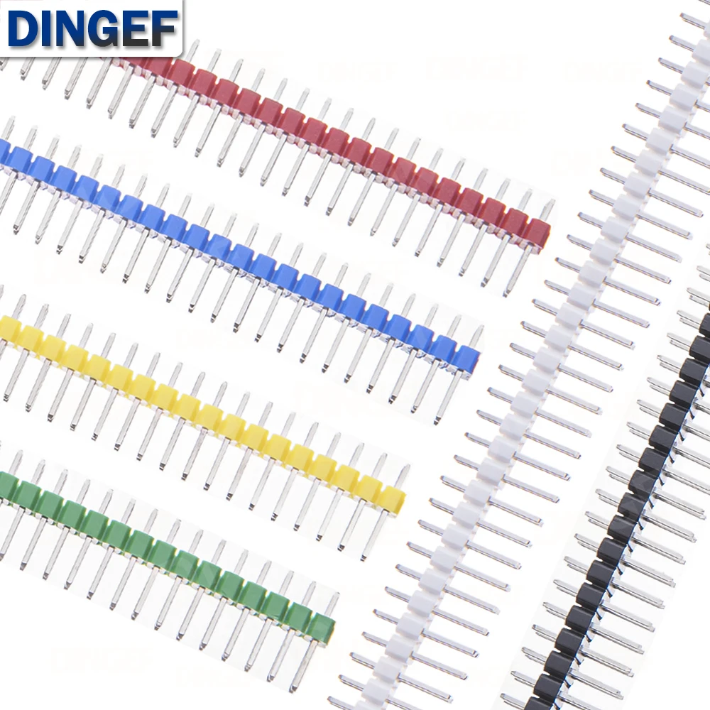 10Piece 2.54MM Double Row Male 2~40P Breakaway PCB Board Pin Header Connector Strip Pinheader 2 * 2/3/4/6/8/10/12/15/20/40P 20P
