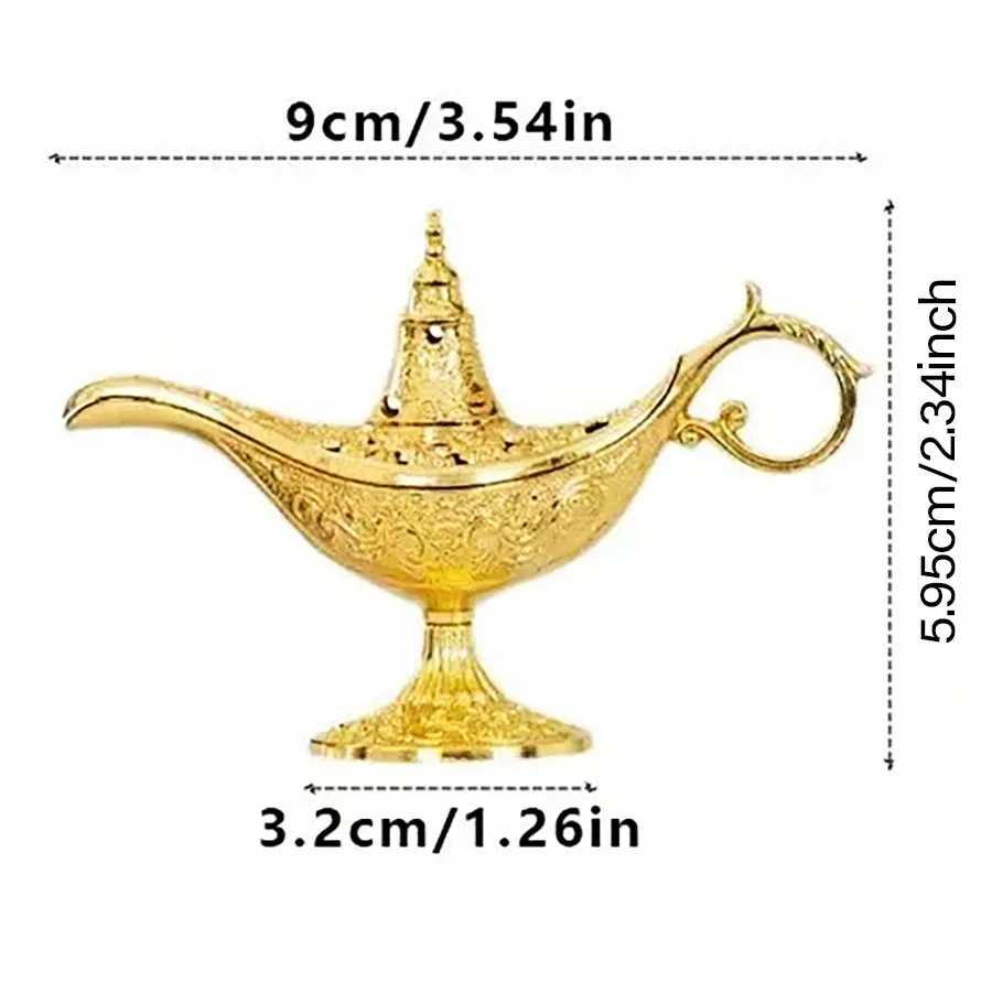 Kreative Goldene Alas Göttliche Lampe Serie Eisen Weihrauch Brenner Pan Weihrauch Stehen Verbrennung Stehen Hause Dekoration – Detail 1
