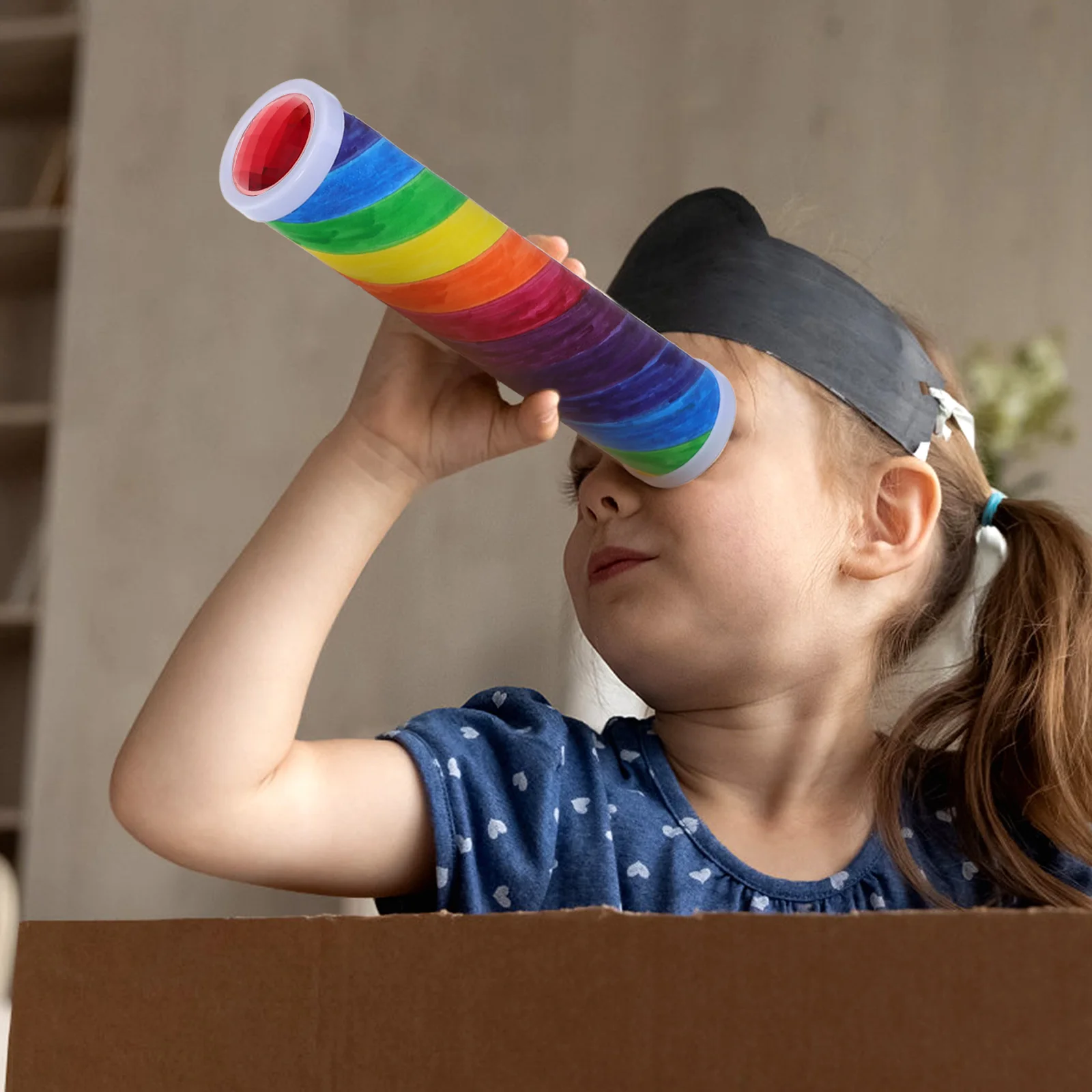 8 SZT. Wanhua Rurka DIY Kalejdoskop Soczewka Zestaw Ręcznie Robiony Kolorowy Pryzmat Materiały do Rękodzieła Filtr