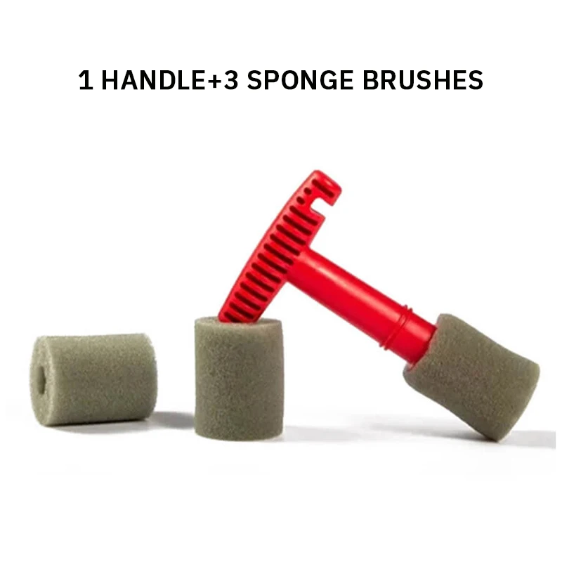 Nut brush processing embedded steel ring screw cleaning brush Cleaning tools Fine wash wheel ring screw brush fine car wash