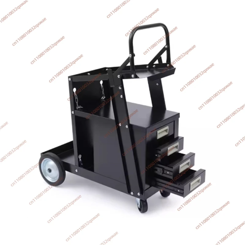 

Тележка для сварочного оборудования на 4 колесах с ручкой, плоская тележка для хранения инструментов