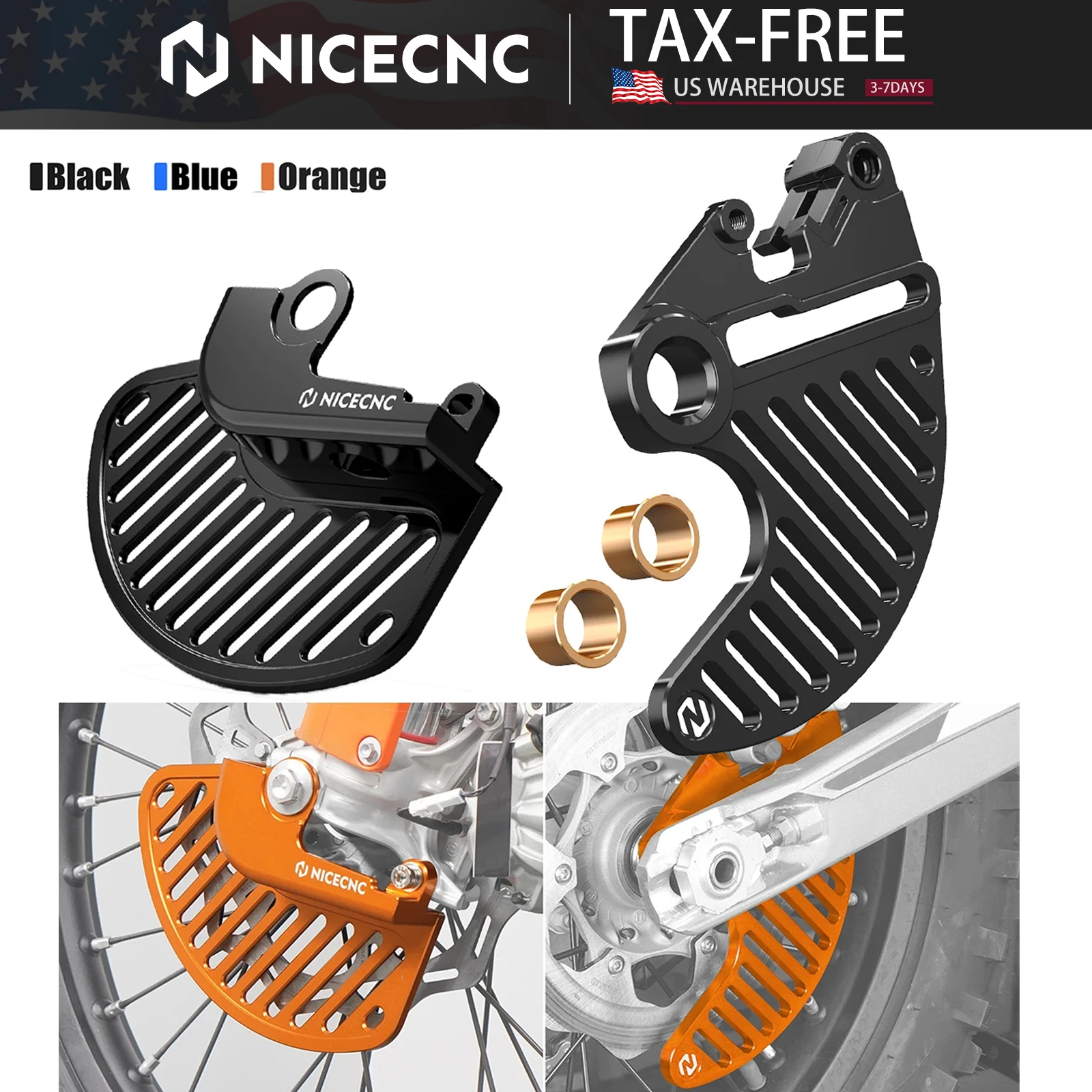 

NICECNC For 2025 KTM EXC 300 SXF 450 SXF 250 EXC-F 350 EXC-F 450 SX 125 SX 250 2016-2025 Front Rear Brake Disc Guard Protector