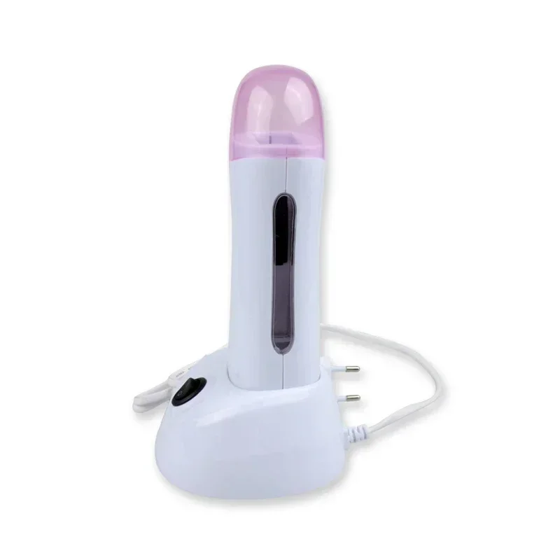 Electric Roll On Wax Heater Epilator Cartridge Wax Roller Waxing Refillable Depilatory Hair Removal Wax-melt Machine with Base