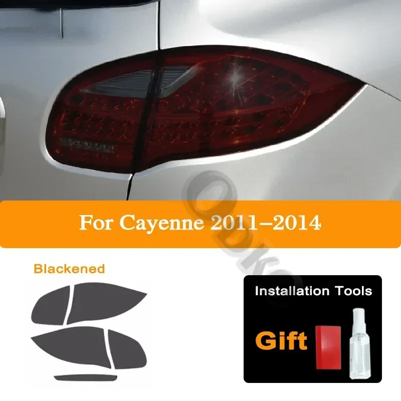 

Car Headlight Tint Black Protective Film For Porsche Cayenne 2019 2020 2011-On 958 Taillight Transparent TPU Sticker Accessories