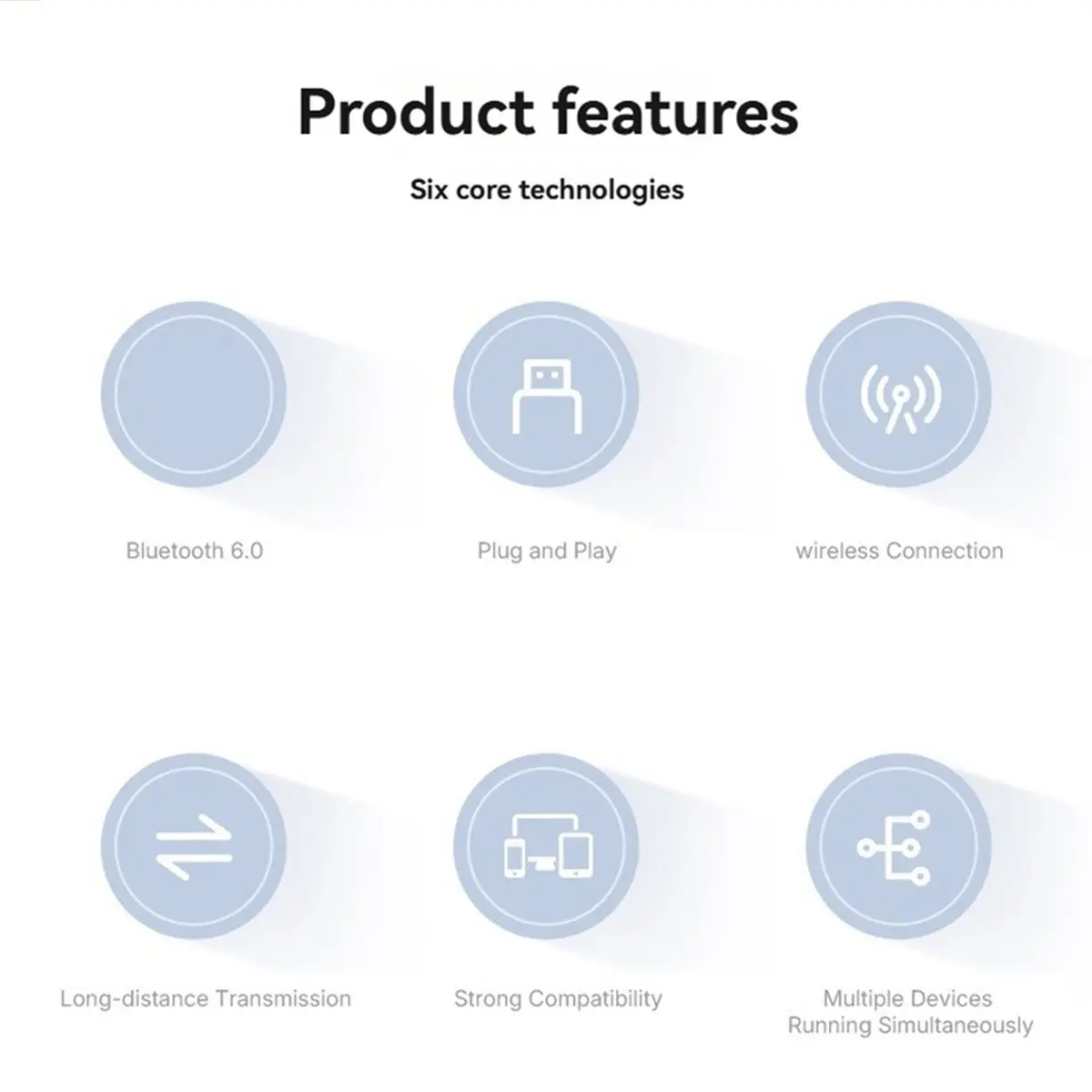 11·11COUPON USB/Type-C Wireless Bluetooth 6.0 Adapter Computer Bluetooth Transmitter Receiver for Win11 Win10 Win8.1 Win7