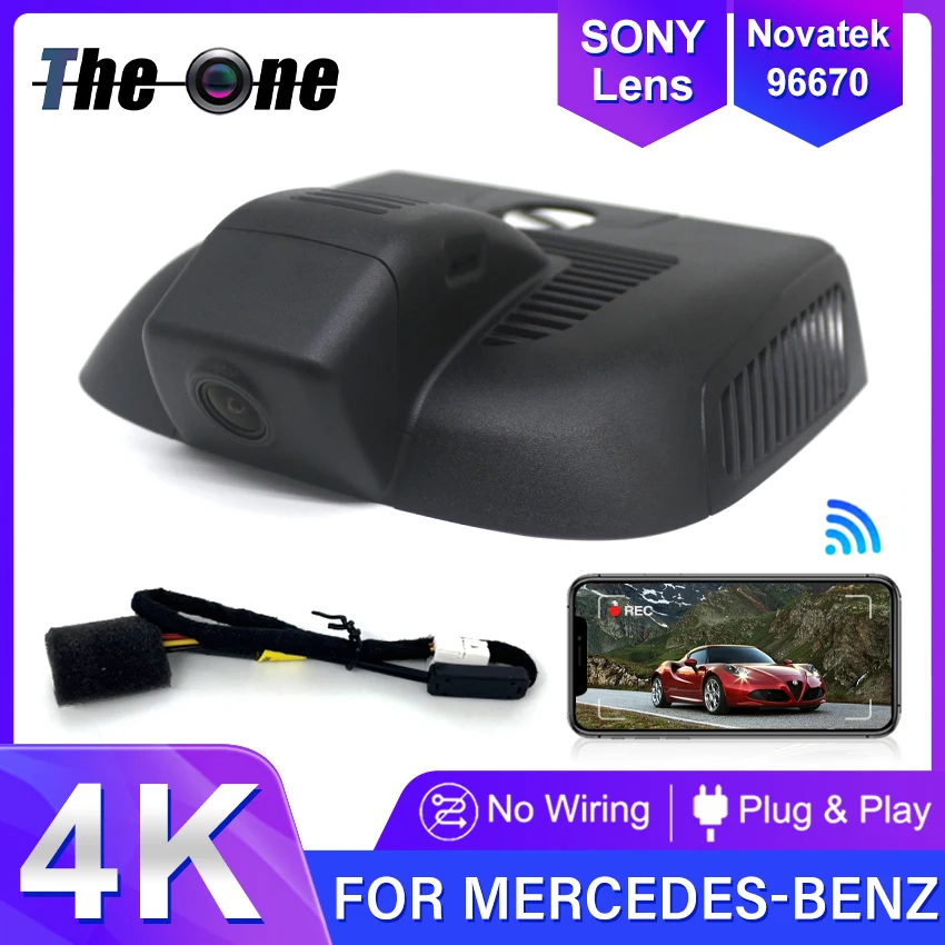 Plug and Play Car DVR WiFi UHD Dash Cam For Mercedes-Benz B200 W247 A 45s W177 A35 GLB250 GLB35 AMG GLA200 EQB260 EQA260 19-22