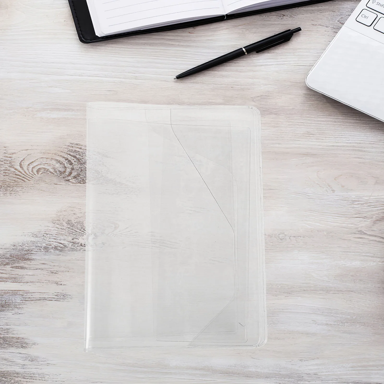 

1 Set Clear Transparent Notebook Cover Waterproof Sleeve Universal Fit A5 Planner Protective Book Protector for Journals