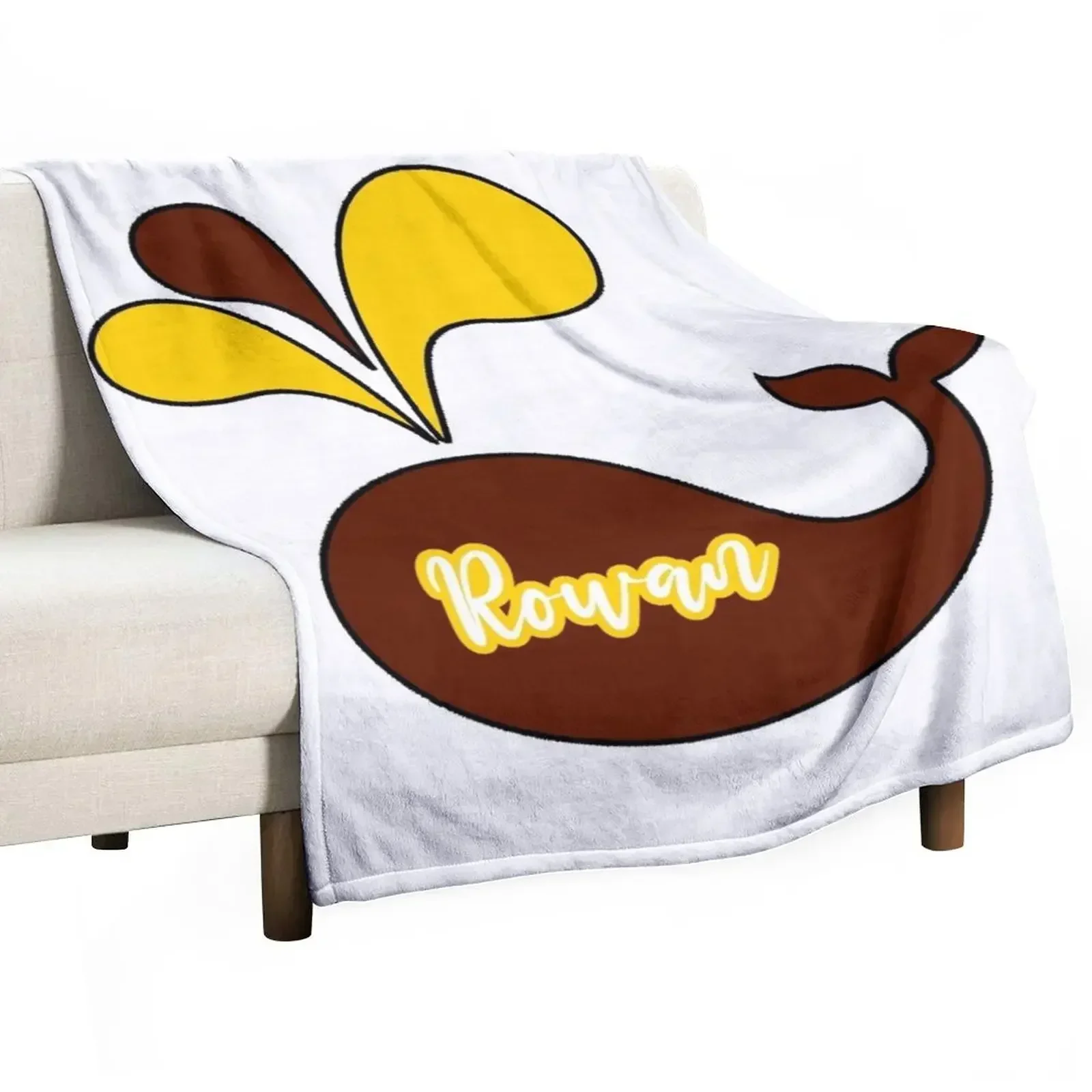 

Rowan Whale Throw Blanket Bed linens Warm blankets ands manga Blankets