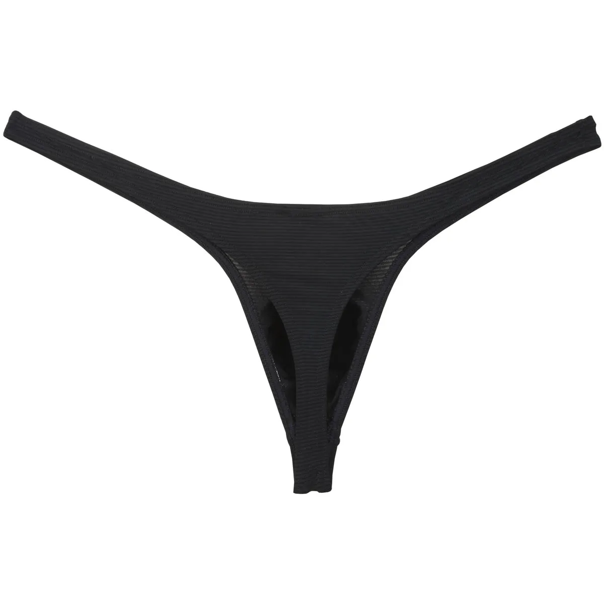 Sexy Men's Thong Stripe Low-Rise G-String Comfortable Mini Tangas Bulge Pouch Briefs Stretchy Breathable Underwear Sissy Panties