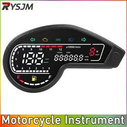 Motorcycle Speedometer for Honda NXR150 NXR125 Bros 2003-2014 CRV Digital LED Odometer Tachometer with Turn Signal and Alarm