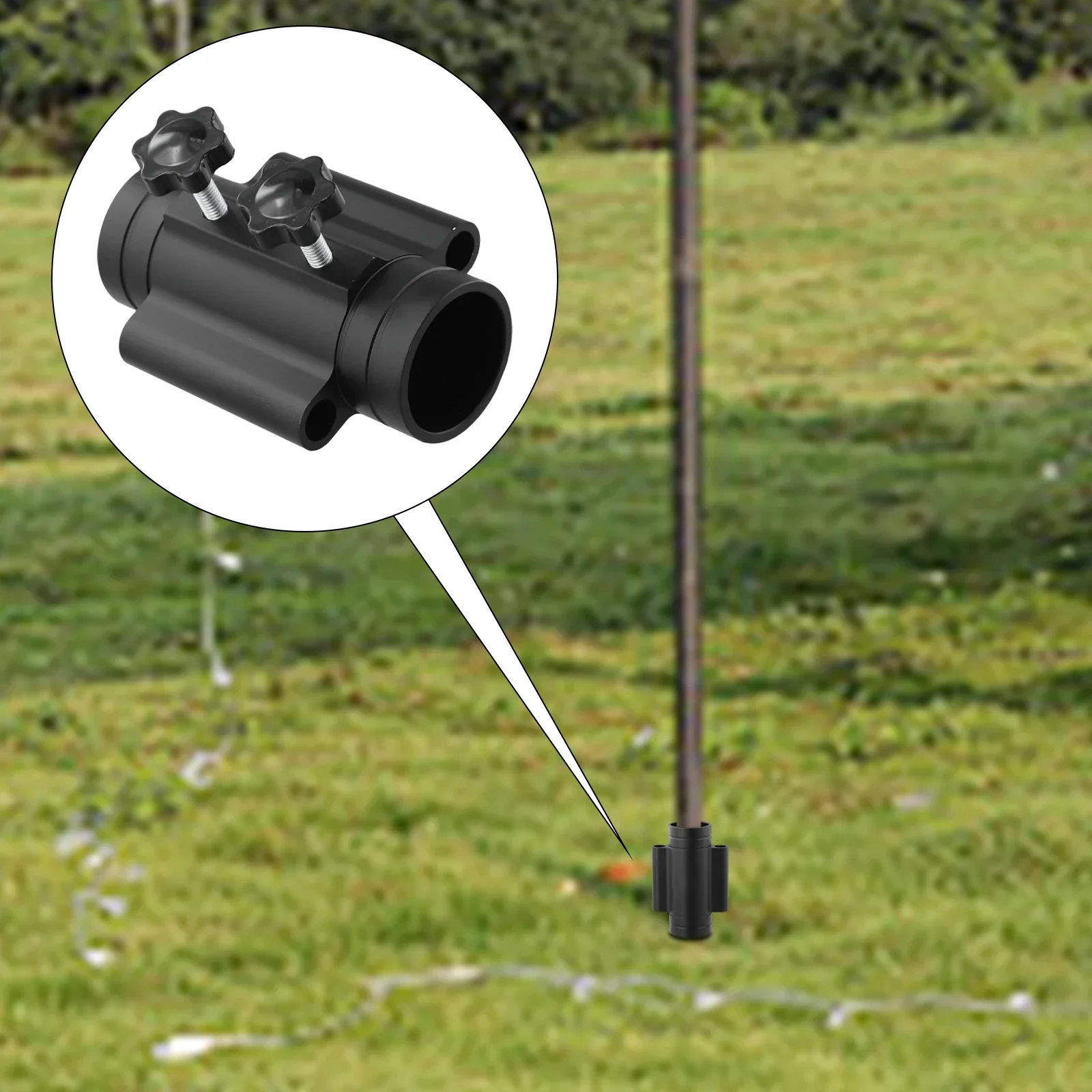 Adjustable Rod Holder Aluminium Peg Holder Beach Activities For Tent Stability Adjustable Camping Peg Holder Cover