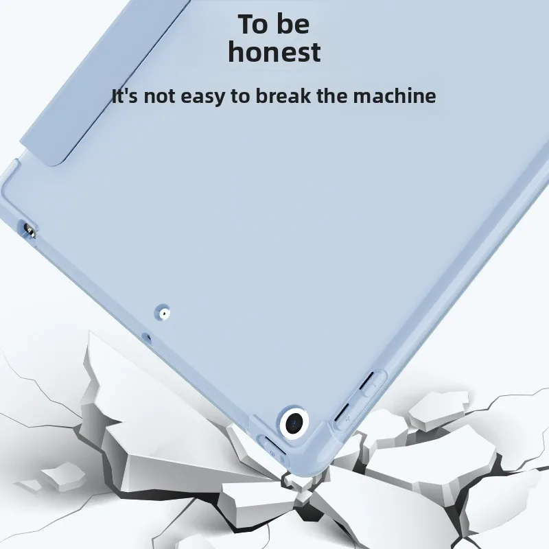 متوافق مع حافظة Apple iPad 11 مقاس 10.2 بوصة مع فتحة قلم Pro Silicone Air 4 حافظة جلدية ناعمة صغيرة 7