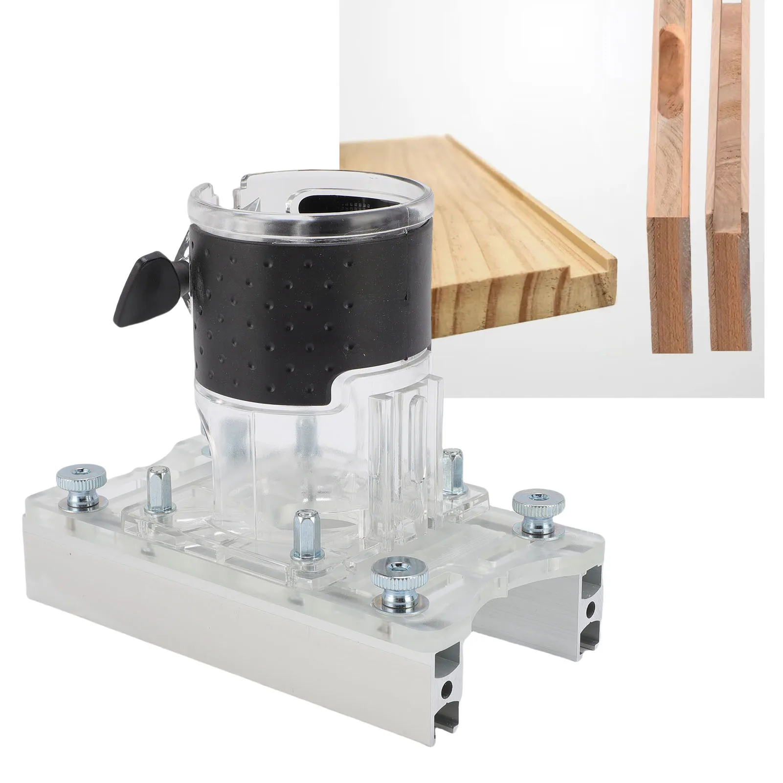 

Регулируемый кронштейн для фрезерования пазов из алюминиевого сплава и акрила с ограничителем глубины, прочный, невидимый, для рукоделия