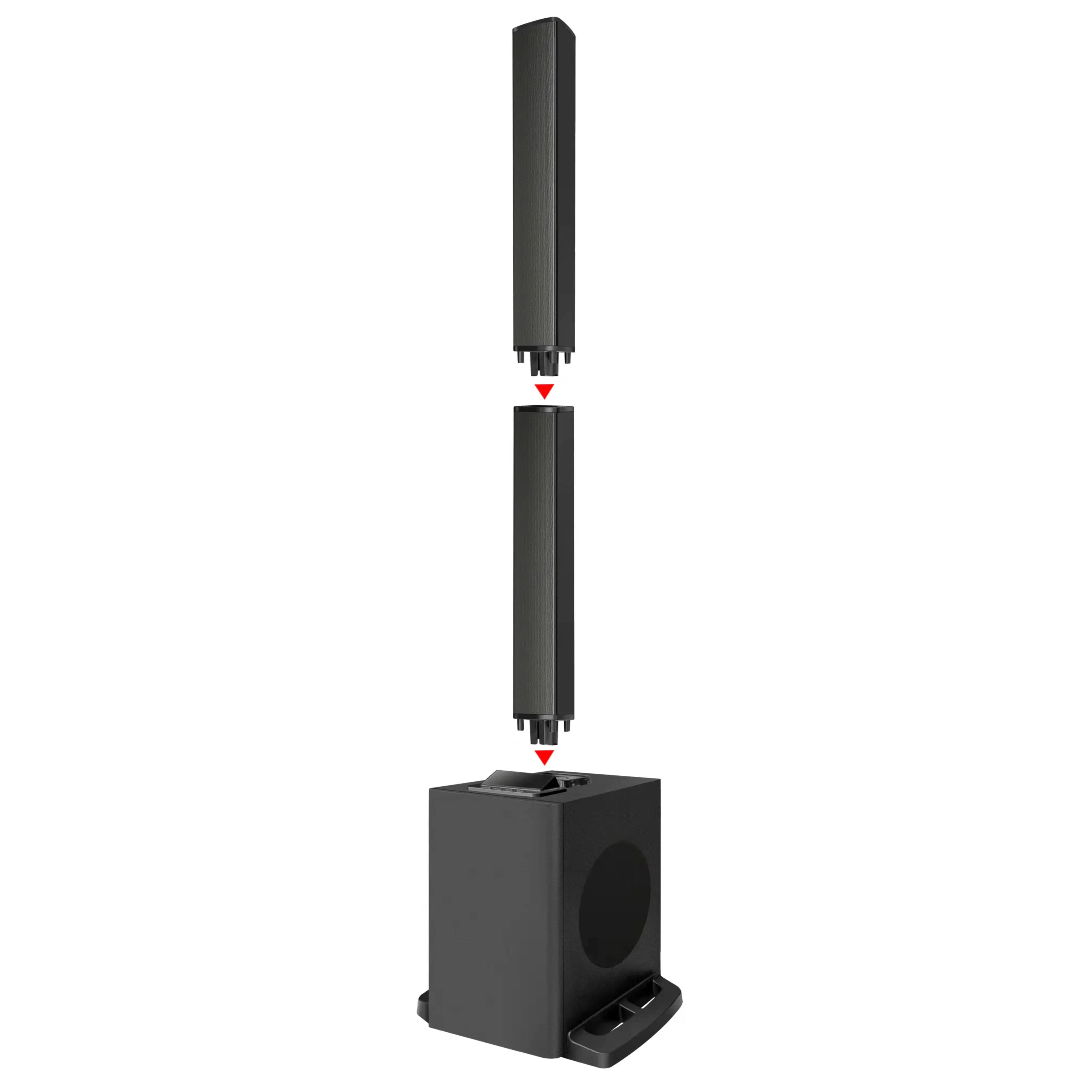 

Aiue Factory 100W RMS Speakers Tower Stereo Wireless 2.1CH Detachable Assemble Tower Speakers At Home Electronic Theaters