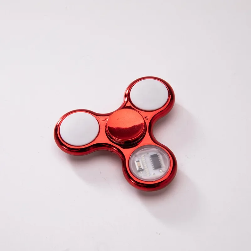 Luminous LED Light Fidget Spinner Creative 18 Changes Hand Spinner EDC Fidget Toys for Adults Office Stress Relief Toys