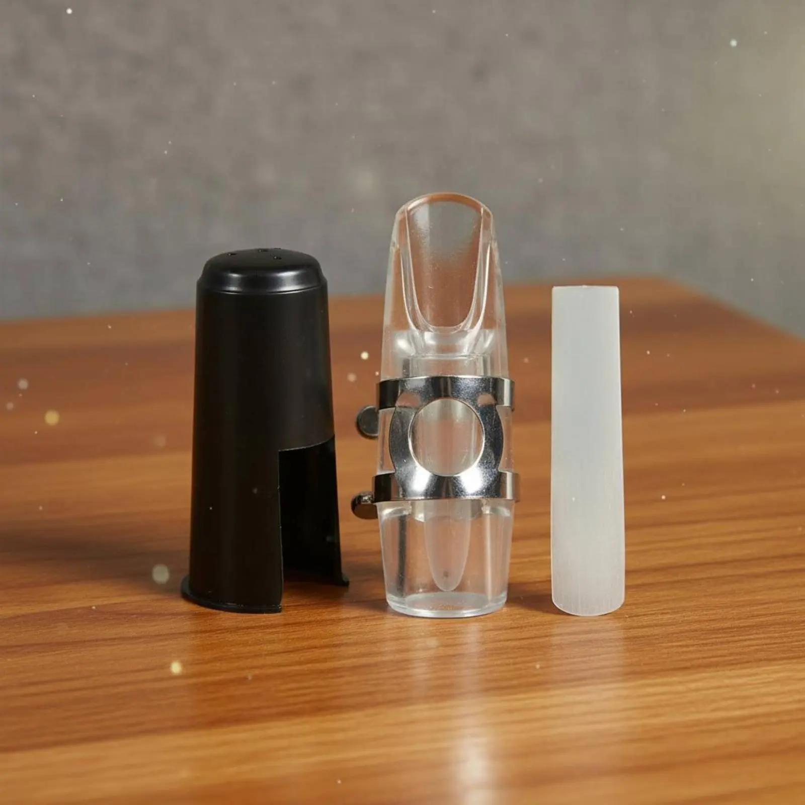 E-Flat Saxophone Mouthpiece Includes Cap and Saxophone Reed Alto Saxophone Mouthpiece Wind Instrument Accessory Long-Lasting