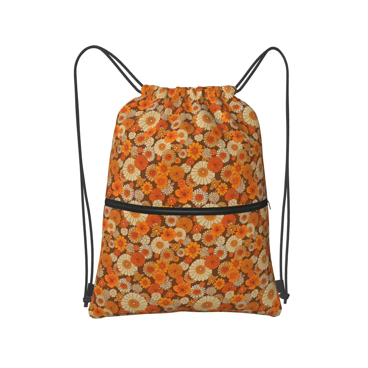 

Ретро ромашки 70-х годов, винтажные рюкзаки в стиле бохо с цветочным принтом, карманные спортивные сумки на шнурке, сумки для книг для мужчин и женщин, школьные