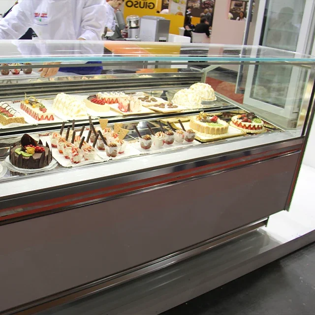 Prosky Commercial Used Convenience Store Cake Gelato Ice Cream Display Refrigerator Equipment