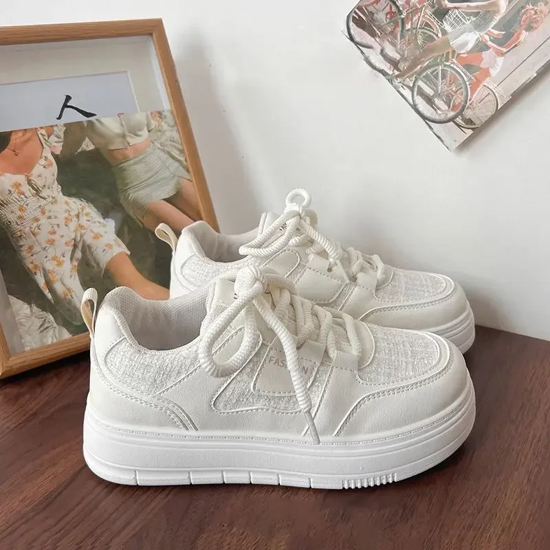 

2025 Stylish Breathable Woman Footwear Spring Autumn Vulcanized Shoe Designer Luxury Deals New Korean Fashion Shoes for Women