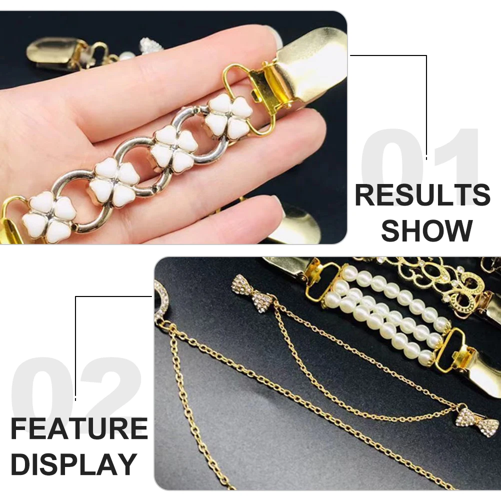

6 Pcs Sweater Clip Women Delicate Appearance Clothing Accessories Shawl Brooch Hat Scarf Clasp Premium Practical Gift