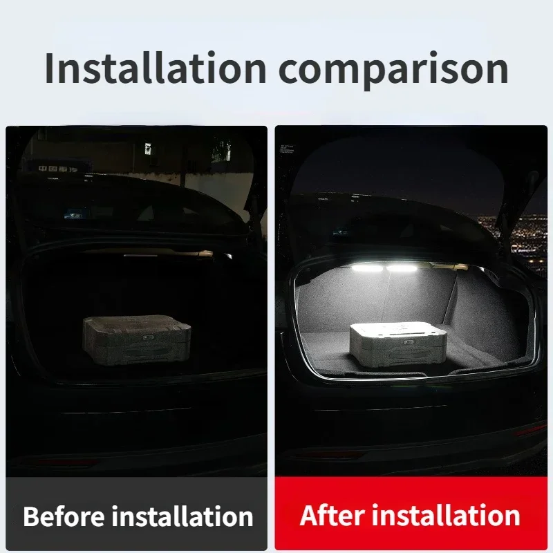 Car Trunk Lighting for Tesla Model 3/3+ Highland Tail Box Light LED Lamps Brightening Atmosphere Light Car Accessories 2021-2024