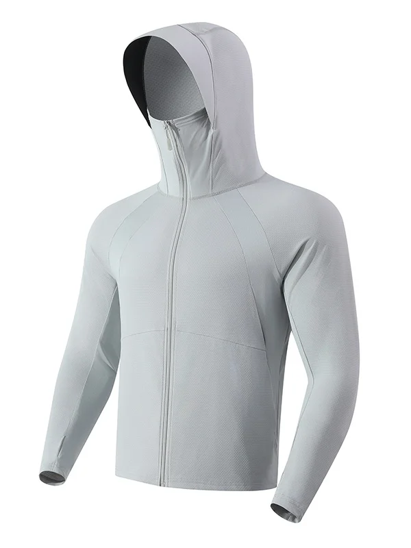 

Легкая дышащая мужская одежда из ледяного шелка для защиты от солнца, свободная одежда для занятий спортом на открытом воздухе, для велоспорта, пешего туризма, с защитой от ультрафиолета, для пар