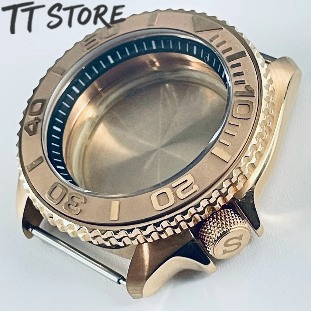 42 مللي متر ارتفع الذهب Skx007 ساعة رجالي ل NH35 لتقوم بها بنفسك الغوص وزارة الدفاع مع الحافة الزجاجية المعدنية يناسب 38-30.7 مللي متر الغوص ساعة اكسسوارات #2