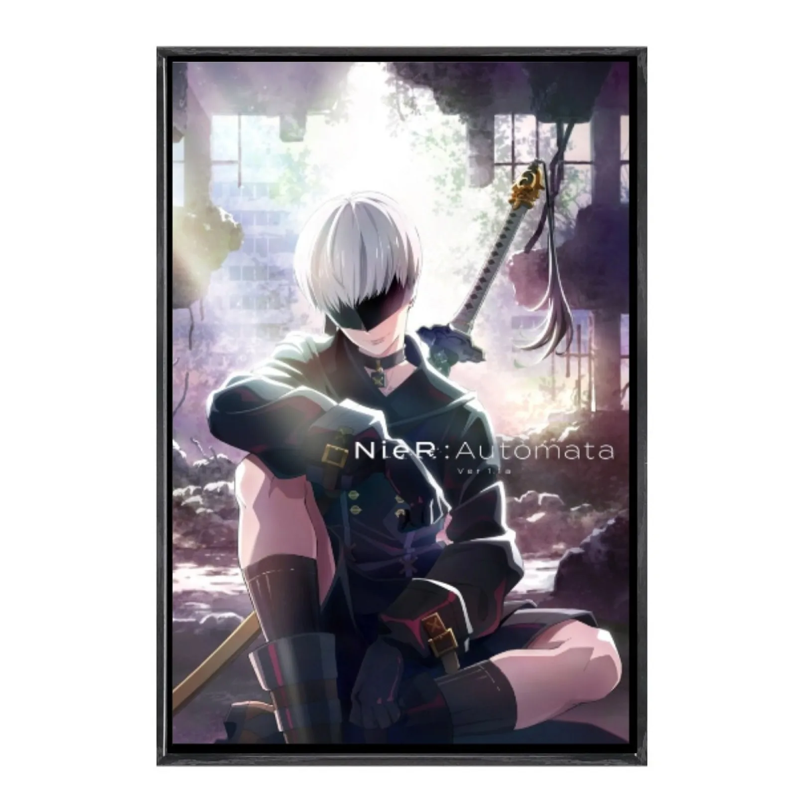 

Japanese Manga Multi-Size Canvas Poster Double Framed Wall Art,Nier Automata Home Decor for Living Room Bedroom