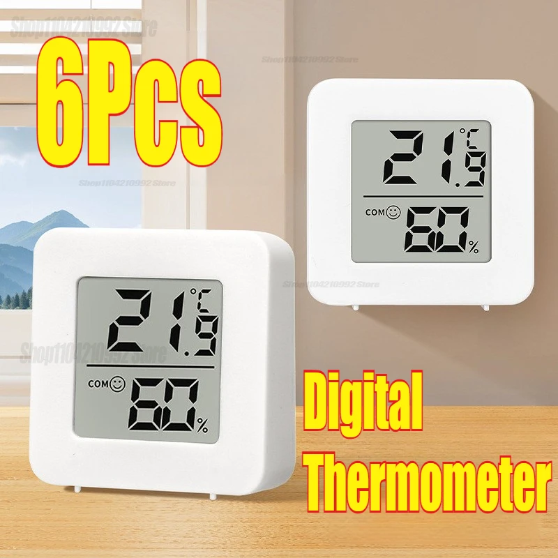 Mini LCD Digital Thermometer Hygrometer Indoor Room Temperature Humidity Meter Sensor Gauge Weather Station Set view 3