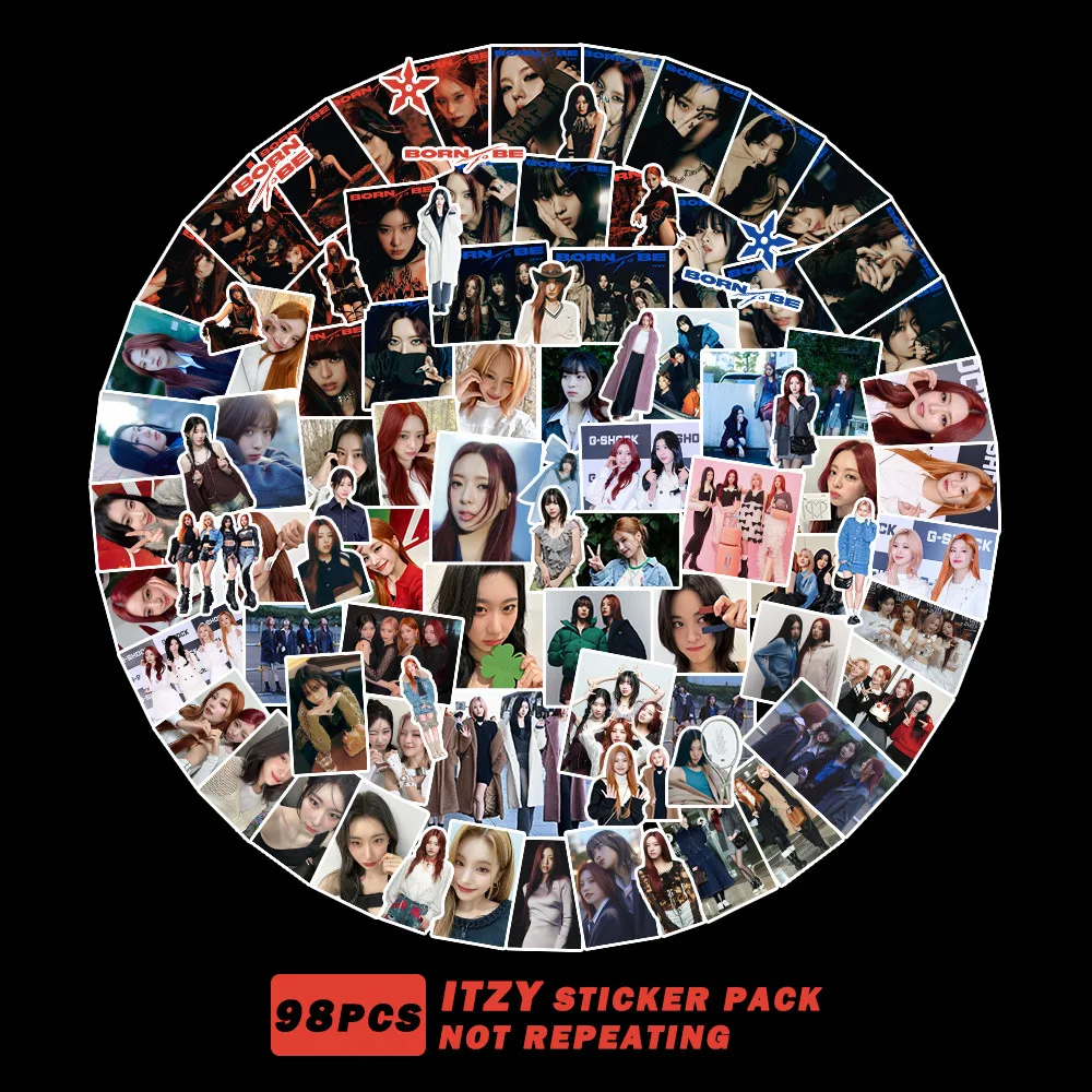 Kpop ITZY Stickers 2024 BEST FRIENDS FOREVER ALGORHYTHM Photo Album Stickers High Quality