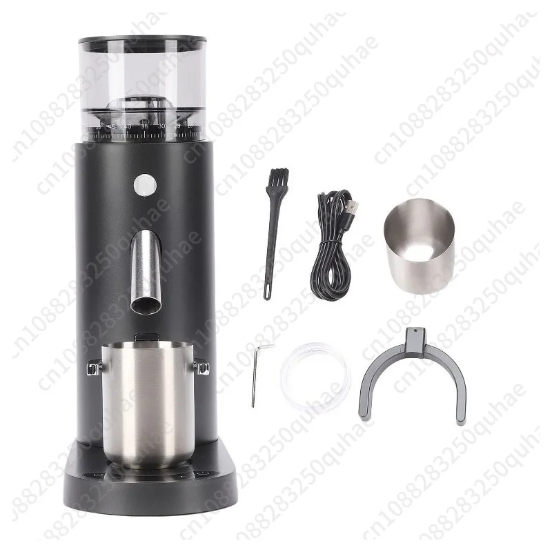 Portable Electric Coffee Bean Grinder, USB Rechargeable Conical Burr Grinder for Home Office Travel