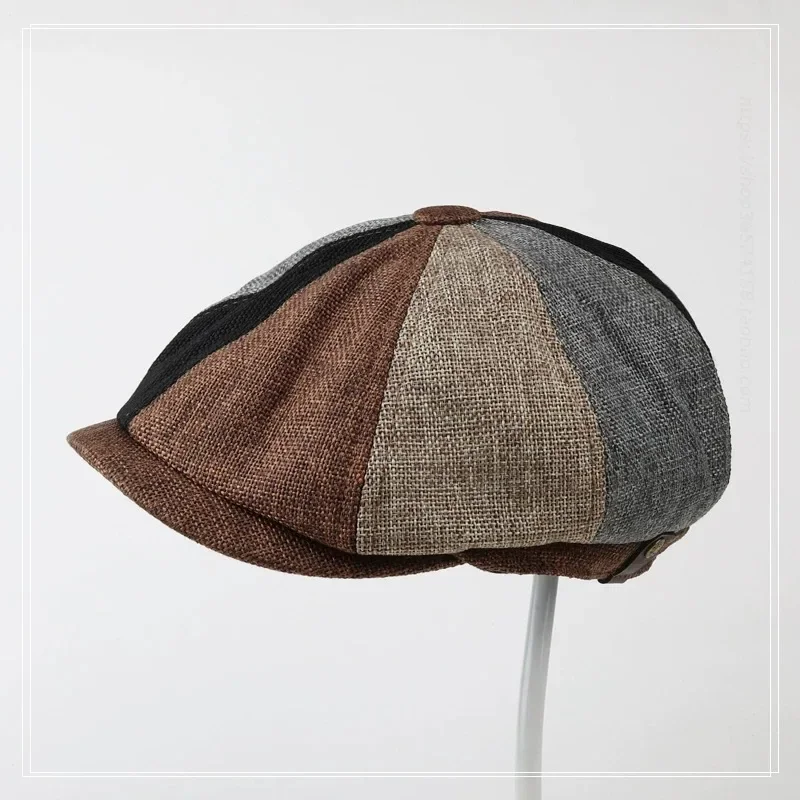 Classic Blinders Caps for Men Peaky Hat Newspaper Hat Shelby Style Beret Sunshade Hat Suit Accessories Gift - view 6