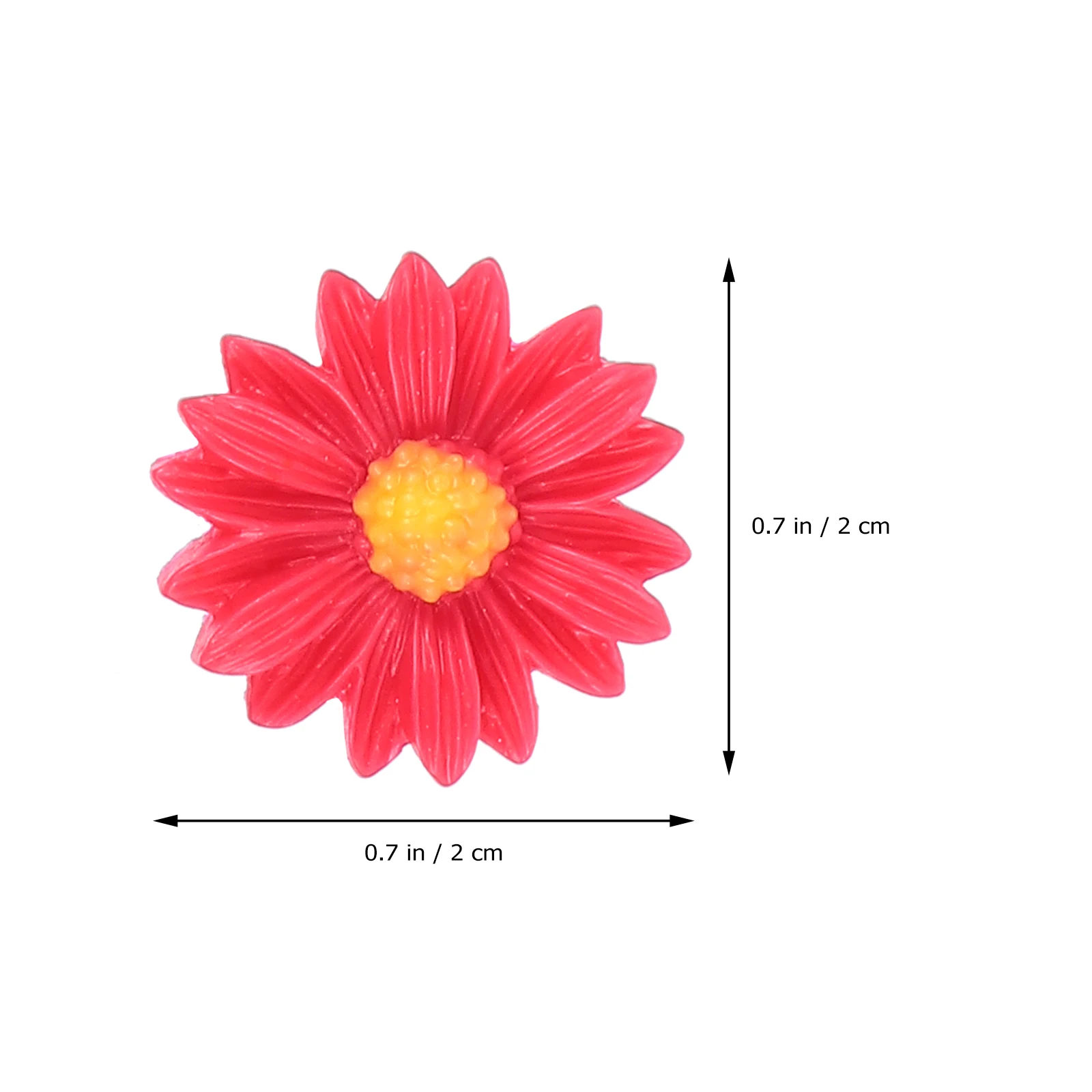 

50pcs Creative Flower Decorative Pushpins Resin Head Metal Thumbtacks Set Bright Colors For Room Bedroom Wall Cork