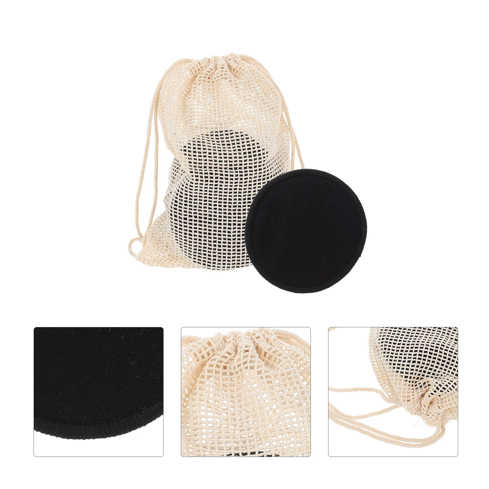 16 stuks make-up remover pads wasbare herbruikbare gezichtsreinigingspads zacht ademend gezichtsreinigingsgereedschap gezichtspoeder