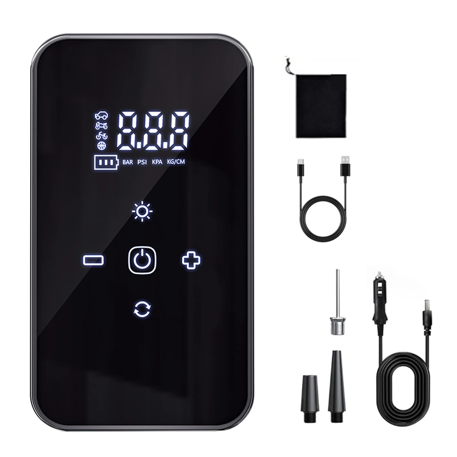 

Cordless Car Air Pump 140 PSI Cordless Bike Pump Electric Bike Tire Pump Digital Tire Inflator for Car Motorcycle Bicycle Balls