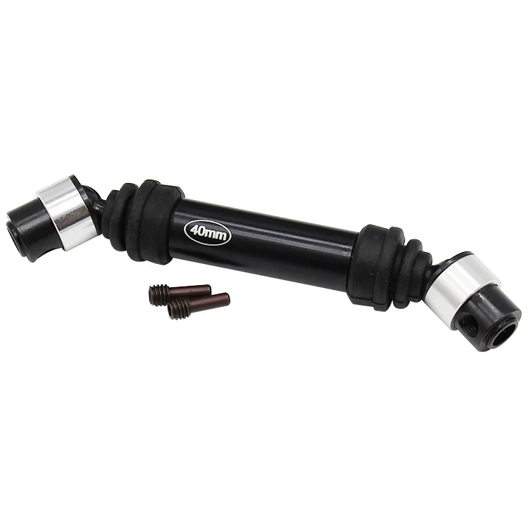 Hot Racing CVD95T15 Lightweight Metal CV Splined Front Drive Shaft 95-110mm Rep Plastic for 1/10 SCX10 II/TRX-4