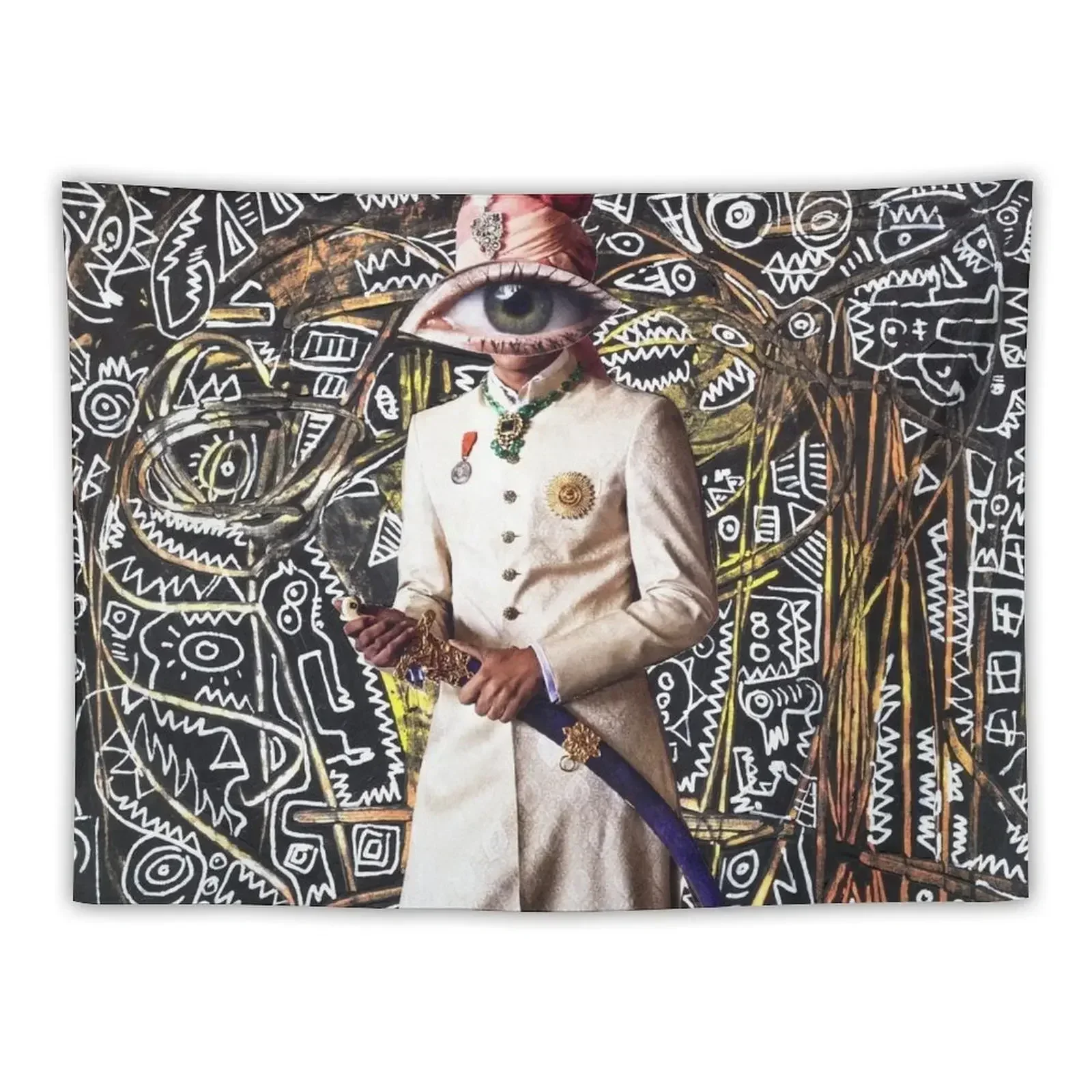 

Graffiti Collage Street Art Fashion Eyes Tapestry Outdoor Decoration Decoration Wall Tapestry